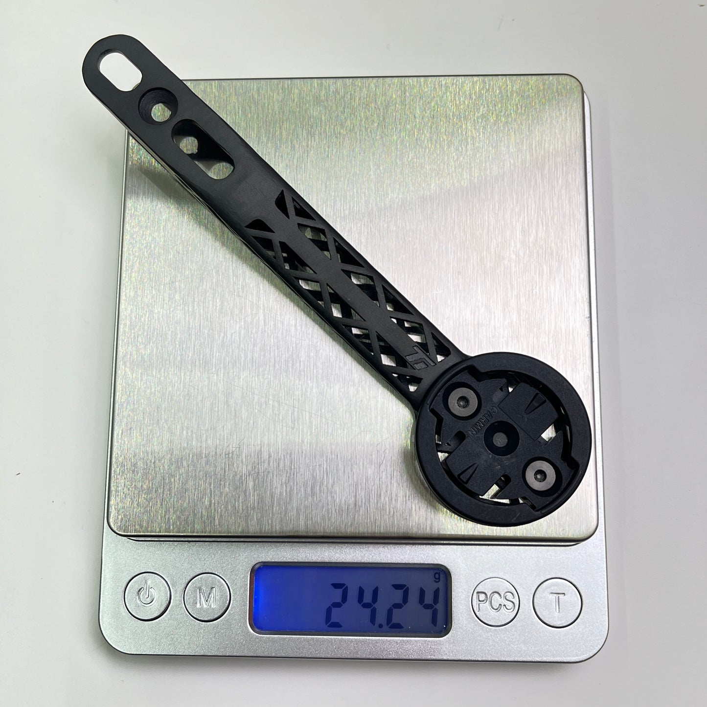 Supporto per computer in titanio con stampa 3D Darimo Nexum (non trascinabile) | Garmin Wahoo Bryton