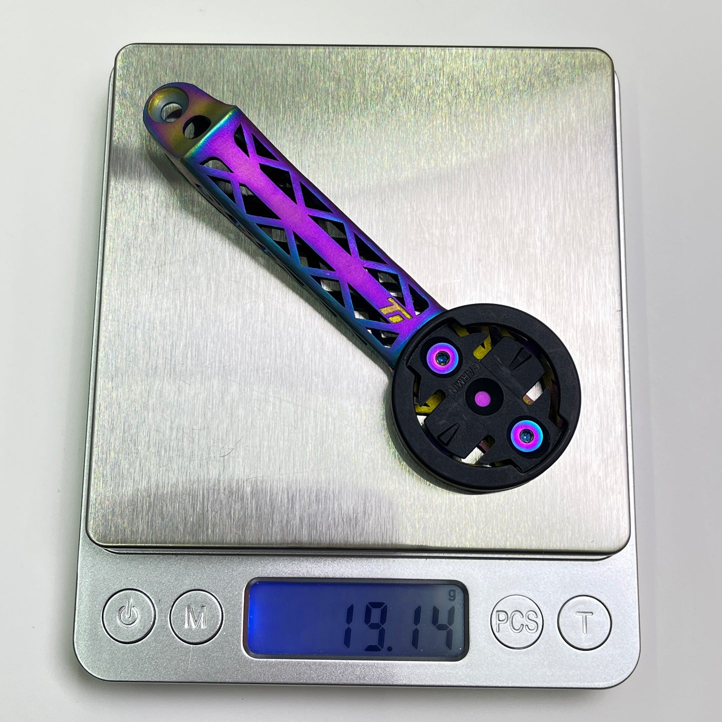 Supporto per computer Trek Madone Gen 8 2025/24 in titanio con stampa 3D | Garmin Wahoo Bryton