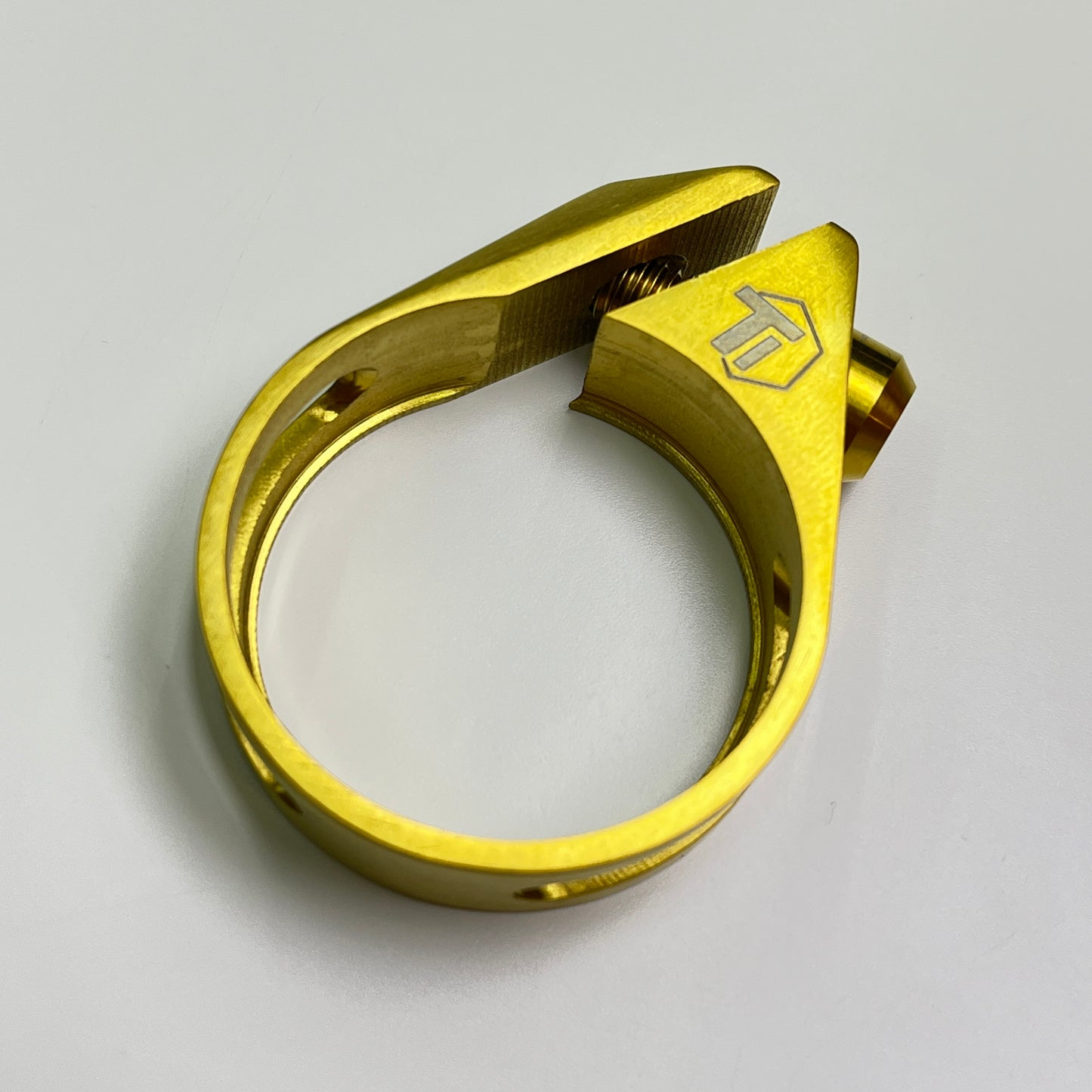 Titanium Seatpost Clamp/Collar | 31.8/34.9mm | FREE Matching Ti Screw!