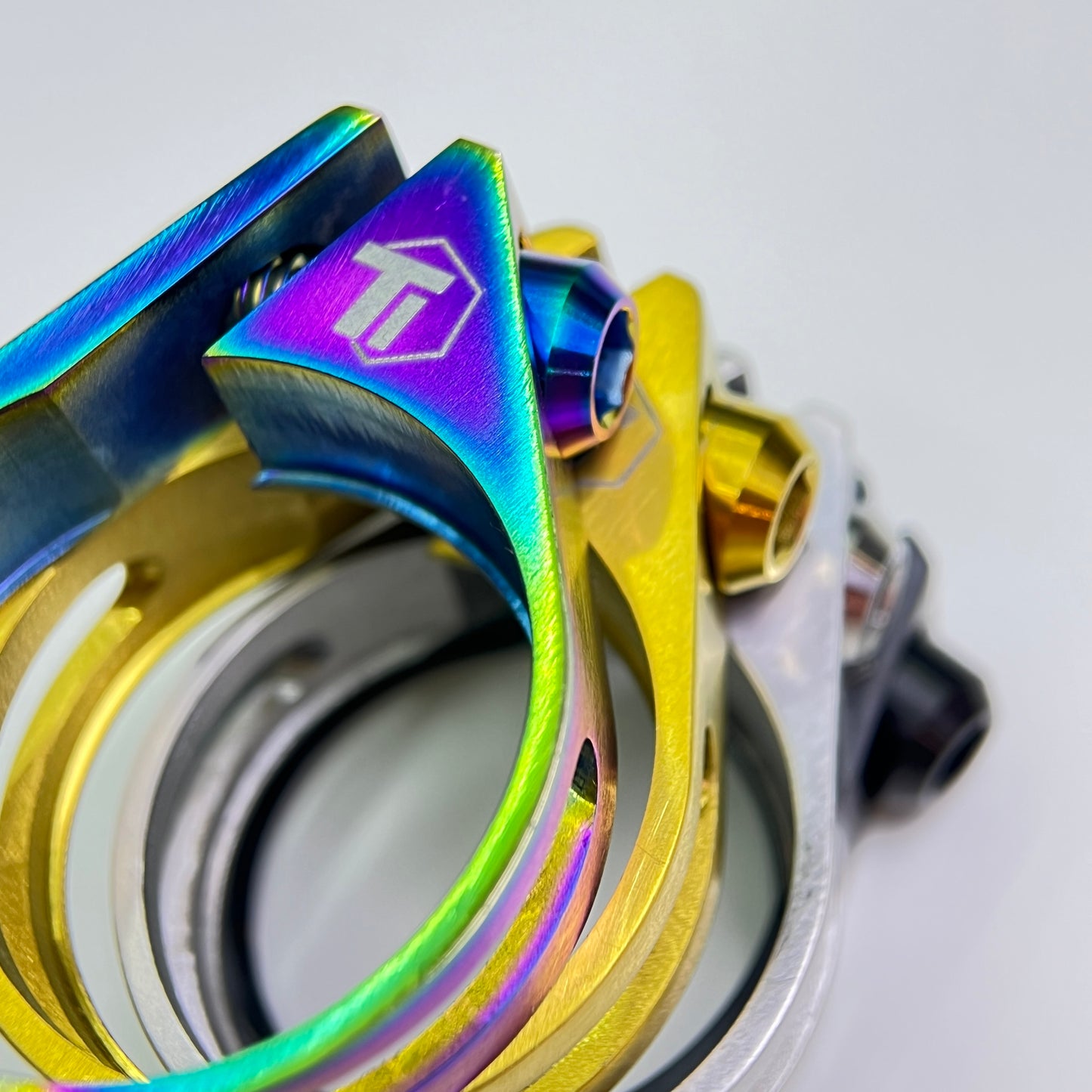 Titanium Seatpost Clamp/Collar | 31.8/34.9mm | FREE Matching Ti Screw!