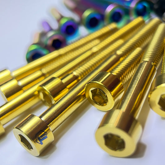 Titanový šroub hlavy představce M6 pro jízdní kolo | 20 mm 25 mm 30 mm 35 mm 40 mm 45 mm 50 mm 55 mm 60 mm 65 mm Titanový šroub