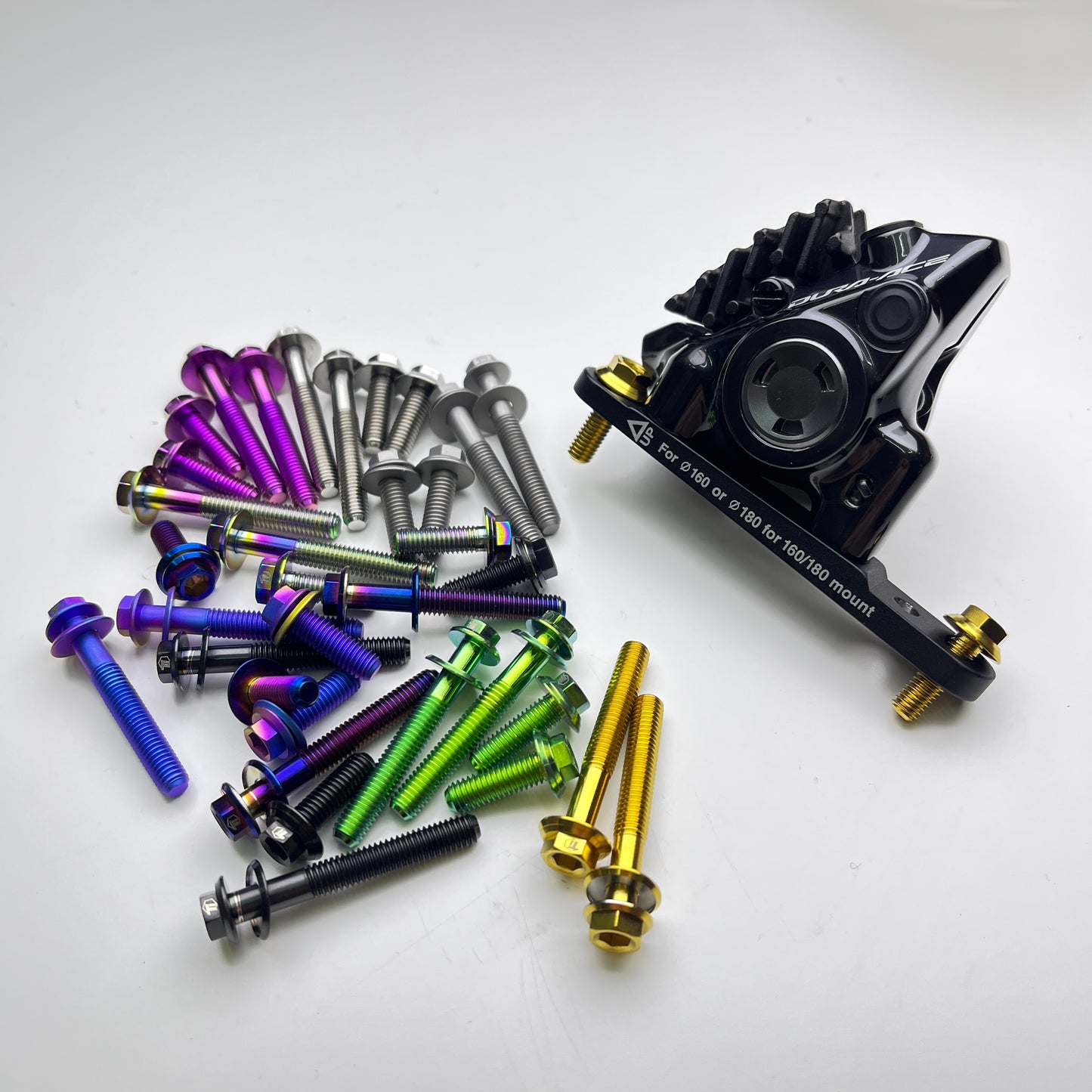Titanium Hex Bolt Upgrade for Road Disc Brake Caliper Mounts | Shimano SRAM Campagnolo