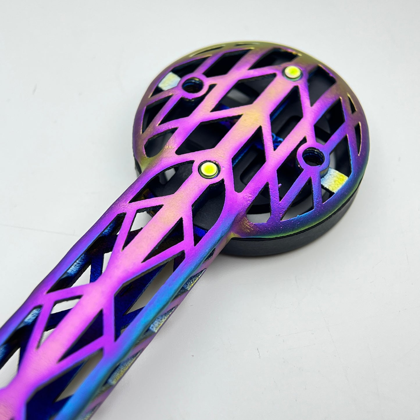 Polymer Workshop Sculpture Handlebar Titanium 3D Print Computer Mount | Garmin, Wahoo, Bryton