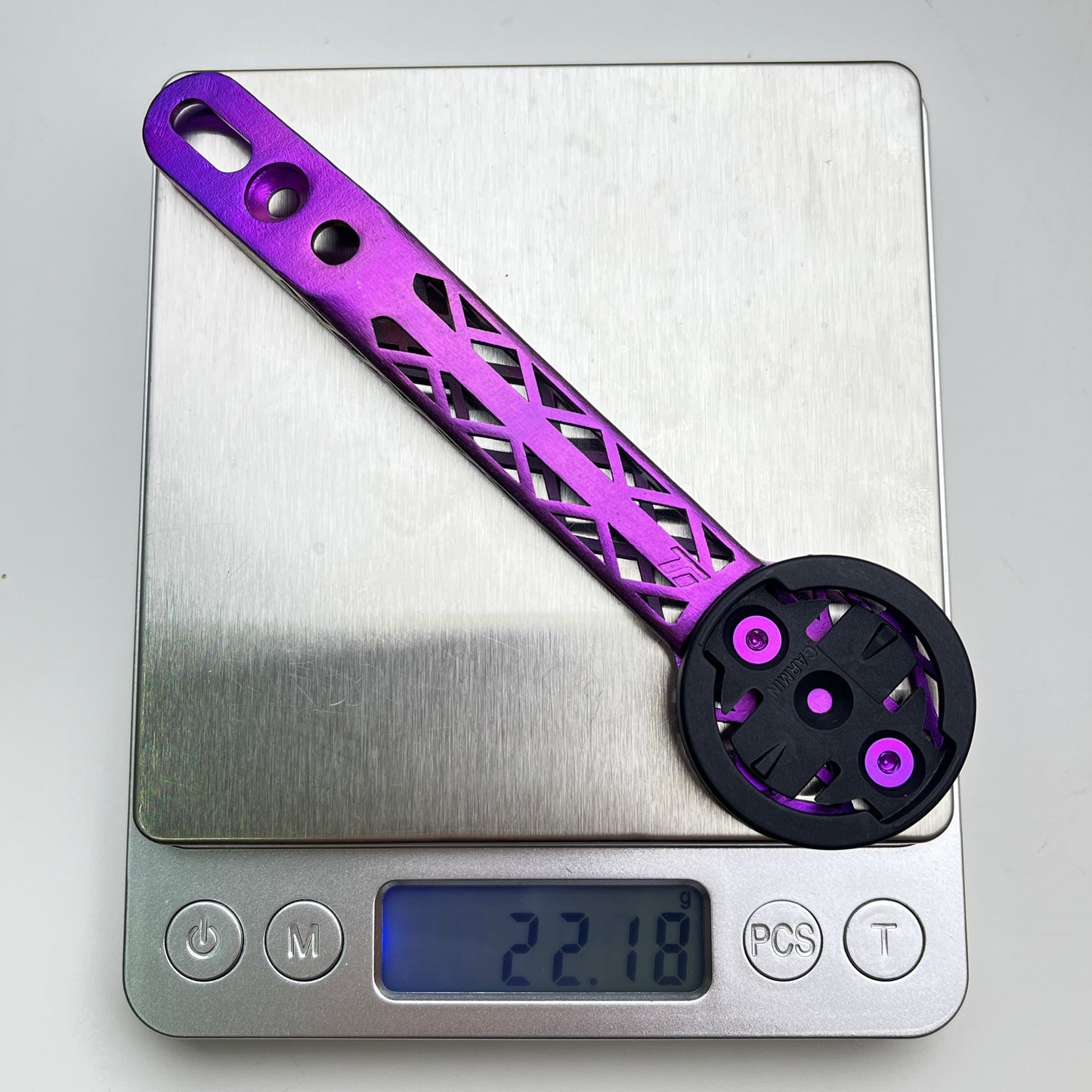 Darimo Nexum DRAG 3D Printed Titanium Computer Mount | Garmin Wahoo Bryton