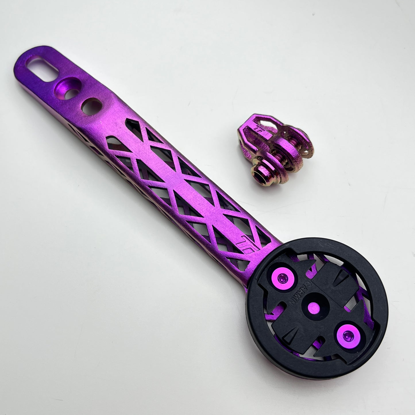 Darimo Nexum DRAG 3D Printed Titanium Computer Mount | Garmin Wahoo Bryton