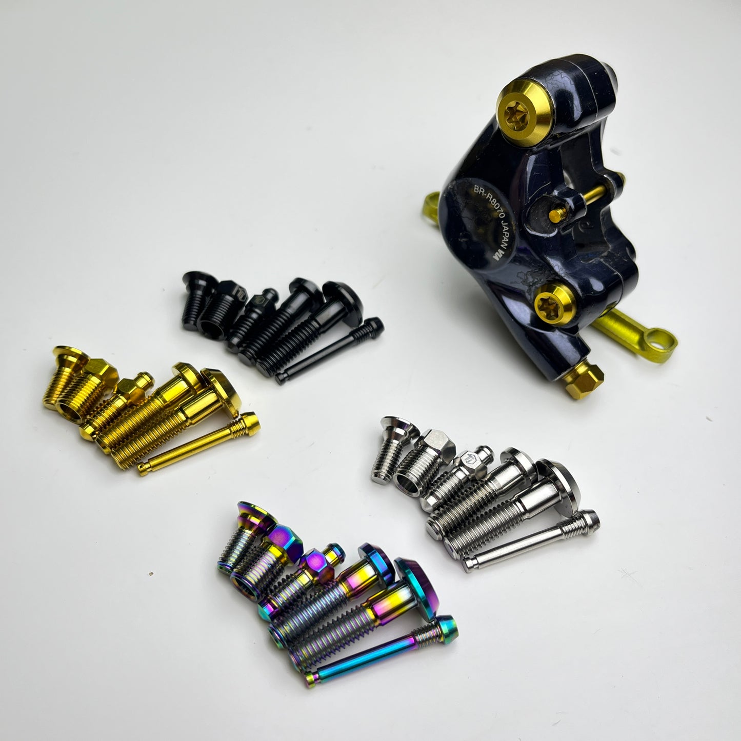 Titanium-Upgrade-Kit für Shimano R8070 R8020 R7120 R7070 R7020 Gruppenset | Di2 Ultegra 105 Antriebsstrang Bremse