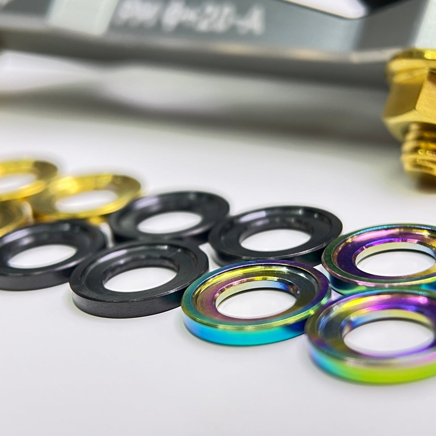 Rondella in titanio M6 per freno a disco Freno a disco idraulico Shimano SRAM Magura Avid Trickstuff XT SLX XTR Codice guida