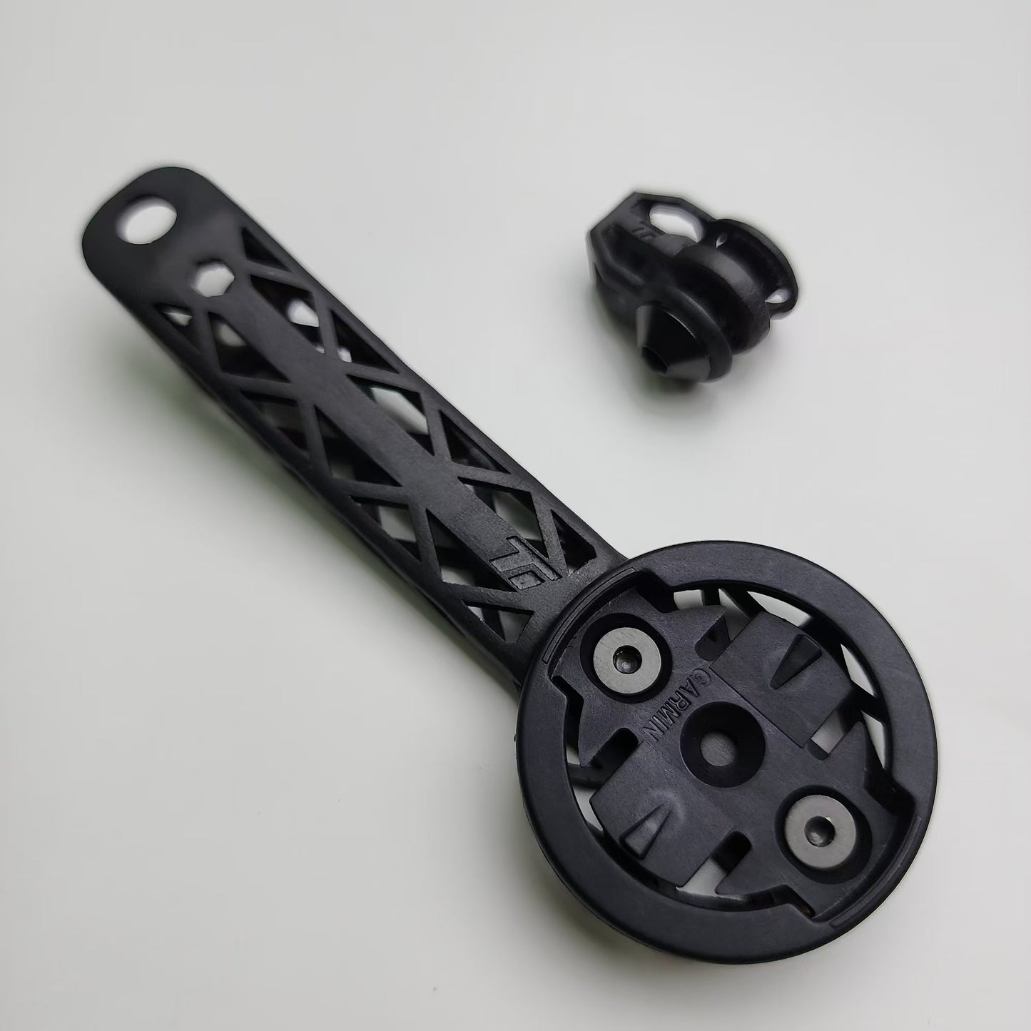 Supporto per computer in titanio stampato in 3D per manubrio ENVE Aero IN-Route | Garmin Wahoo Bryton