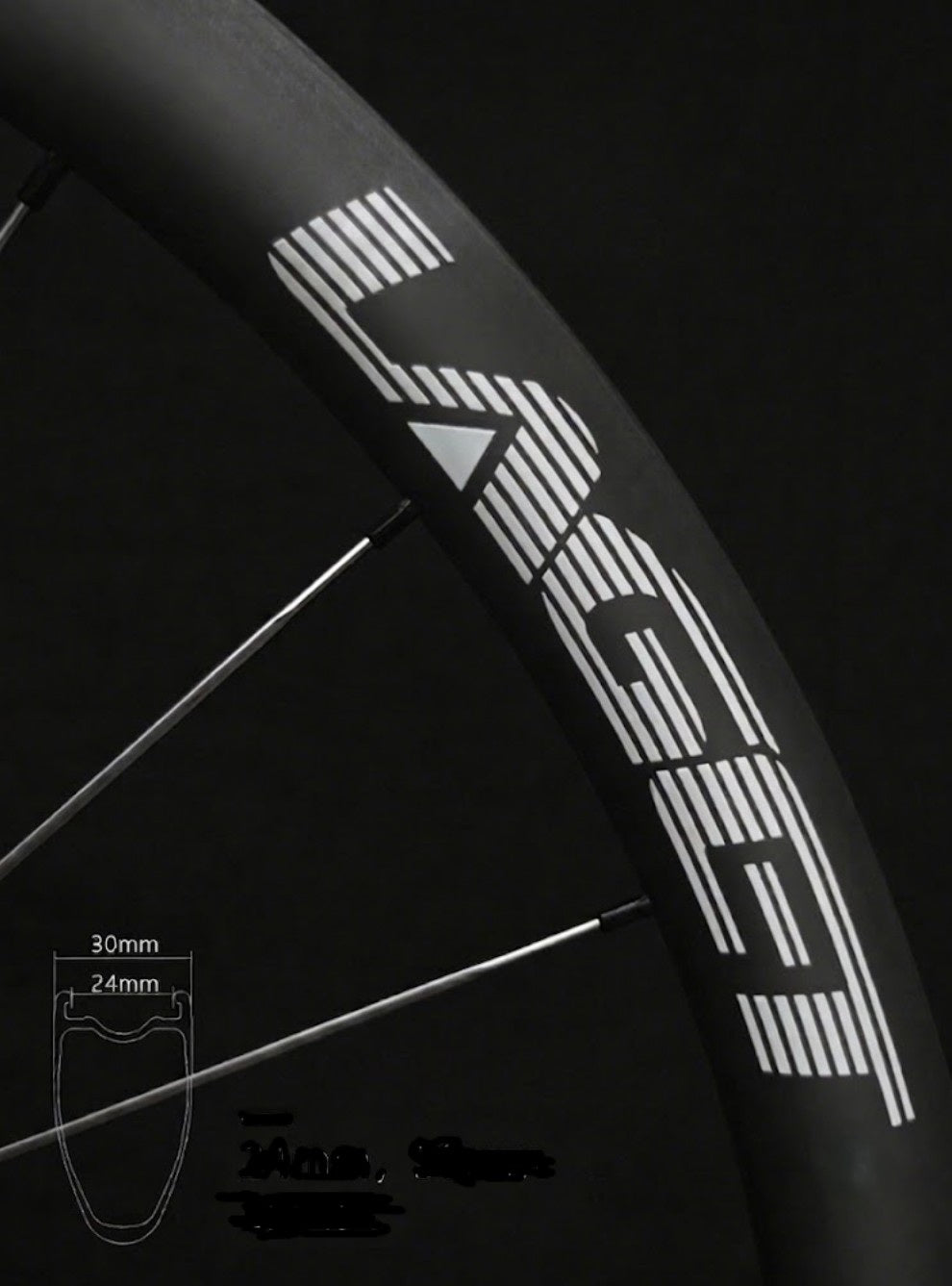 Laget C33 Carbon Gravel Disc Wheelset | 1205g, 33mm Depth, Titanium Spokes
