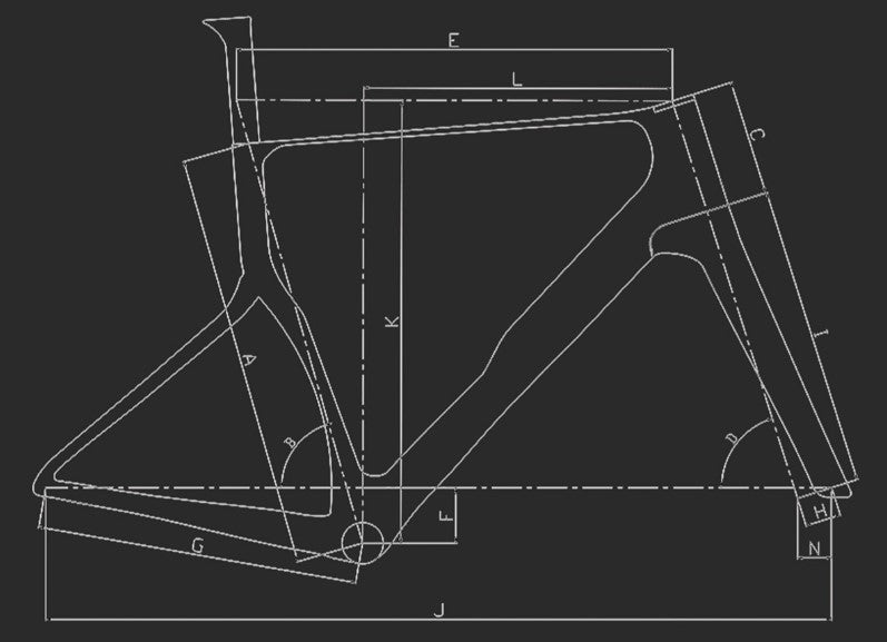 Laget Aero One Titanium Road Frameset | 3D-Printed Titanium | 1630g (M) | 700x30c