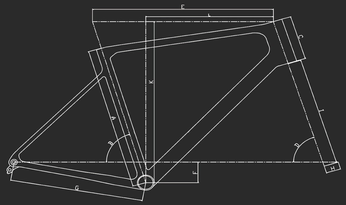 Laget Pioneer One Titanium Road Frameset | 3D-Printed Titanium | 1350g (S) | 700x32c