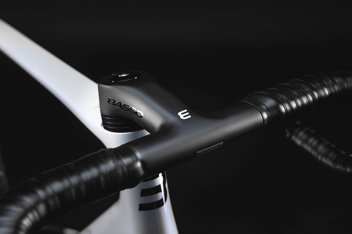 Basso Levita/Fuga Integrierte Lenkerhalterung aus 3D-Druck-Titan | Basso Diamante/Astra | Garmin Wahoo Bryton