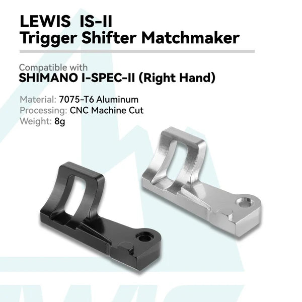 Lewis Shifter Mount Adapter Shimano I-Spec II 어댑터(오른손 전용)