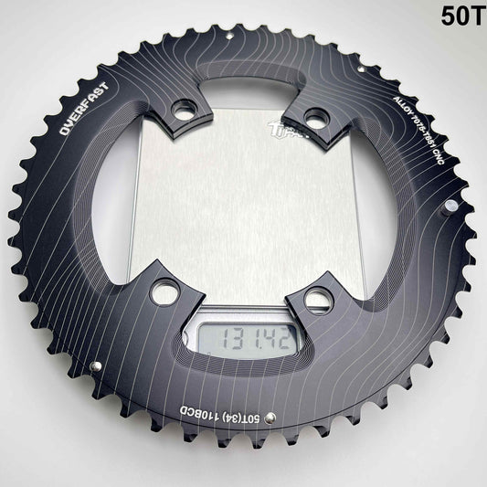 Overfast Lightweight Alloy Chainring | from 159g, 50-34/52-36