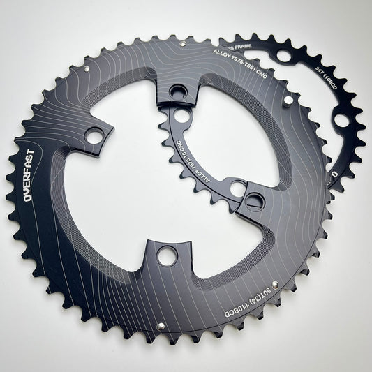Overfast Lightweight Alloy Chainring | from 159g, 50-34/52-36