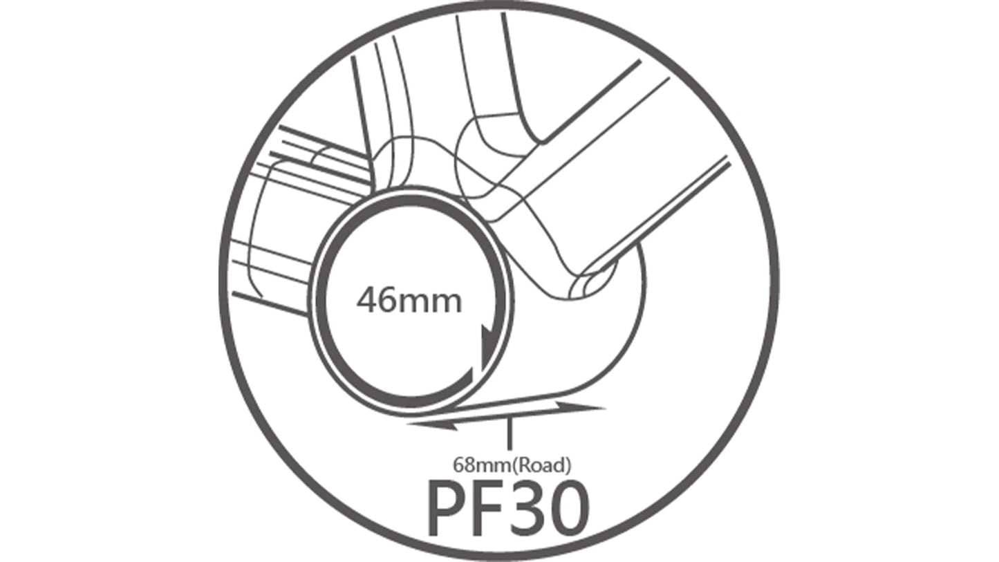 TRiPEAK PF30 68mm 3-in-1 Bottom Bracket | Ceramic/Steel Bearings | Shimano Hollowtech II, SRAM DUB, Rotor 3D+