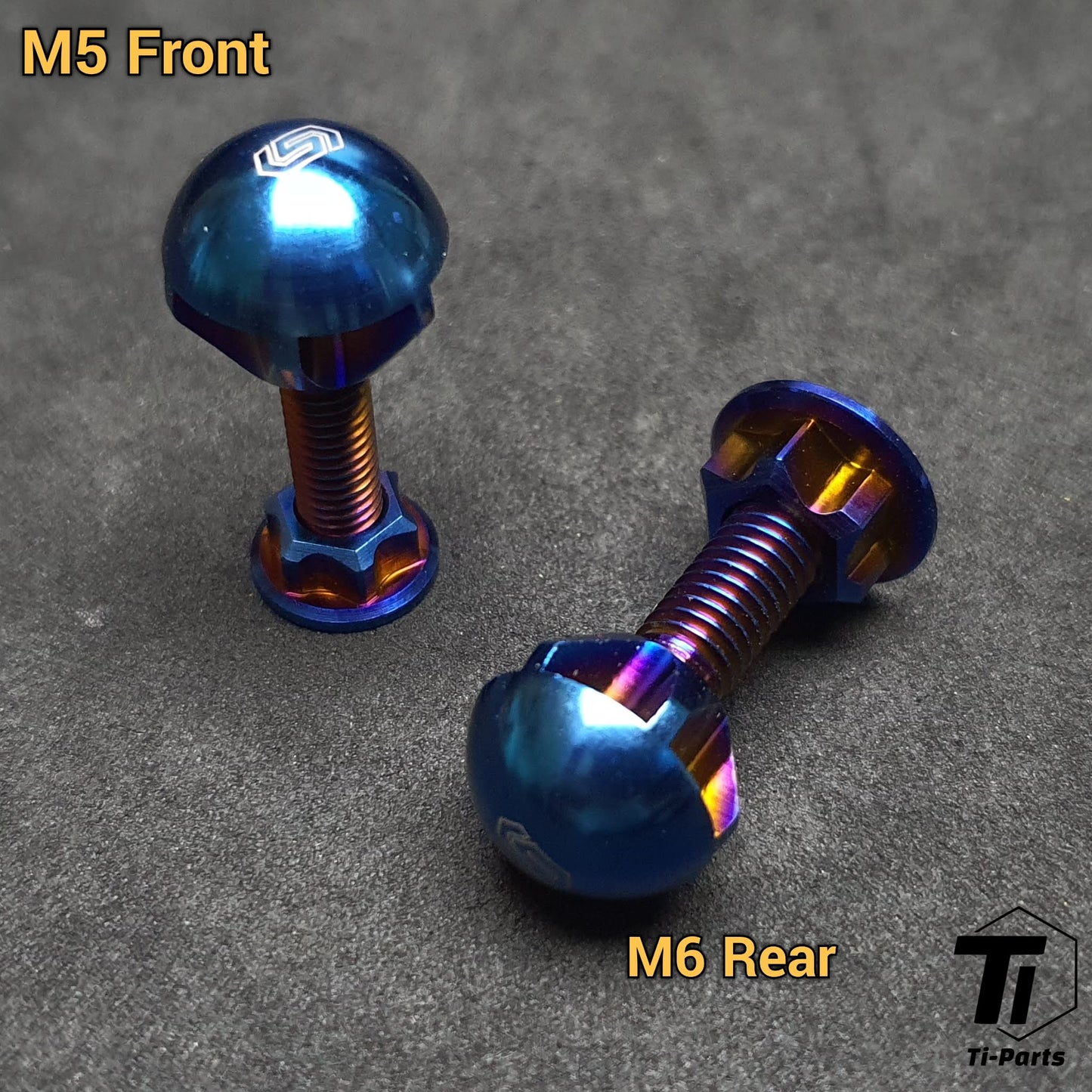 Bộ chặn bánh xe Birdy Titanium | Bộ cố định bánh trước và bánh sau Ti-Parts Ridea H&H | Titanium cấp 5 Singapore