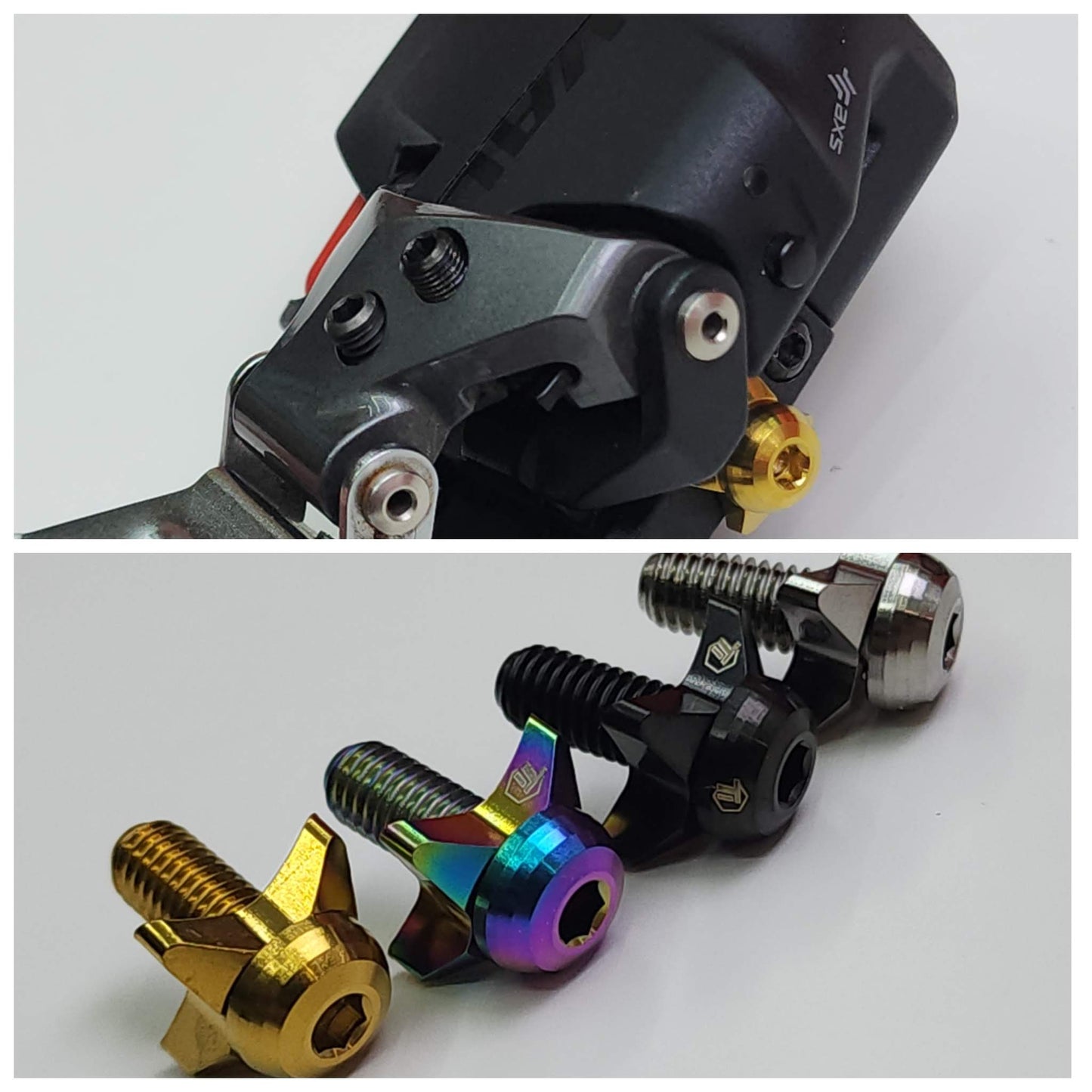 Titanium Front Derailleur Mounting Bolt Braze on | FD Mount Shimano Sram