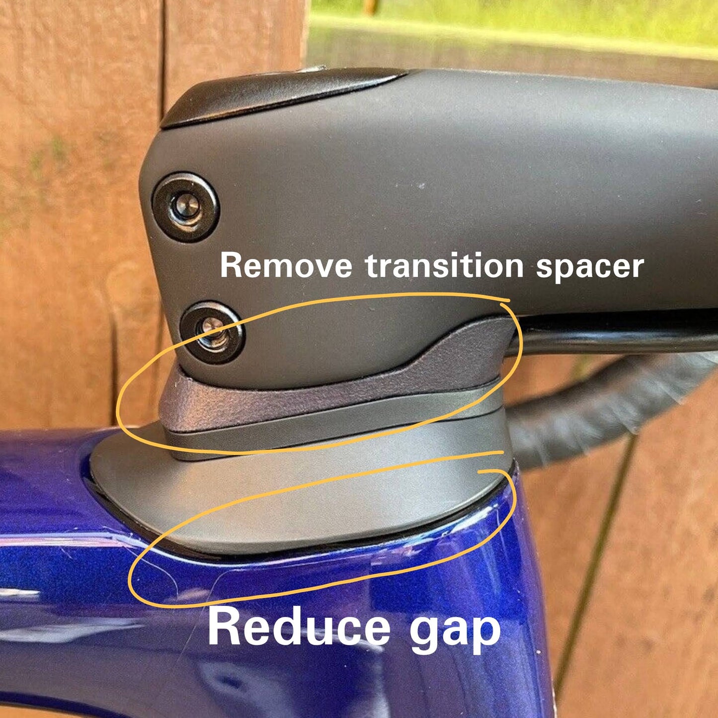 Podložka pro redukci mezery mezi hlavovým složením SL7 Roval Rapide | Ložisko kokpitu řídítek STS Sworks Specialized, sada pro 3D tisk Sworks Transition