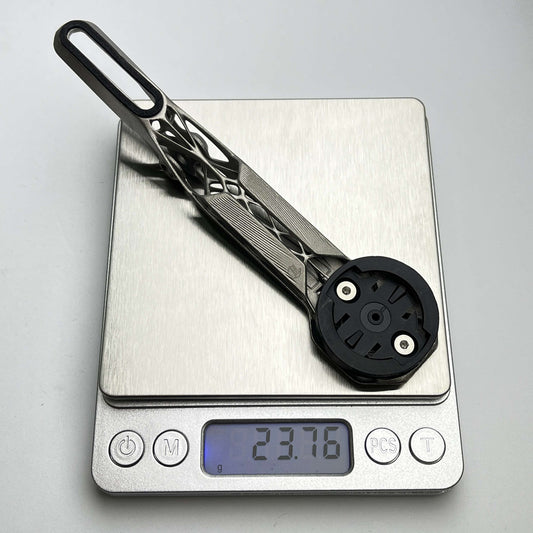 Universele geïntegreerde titanium fietscomputerhouder voor op het stuur - Club-serie