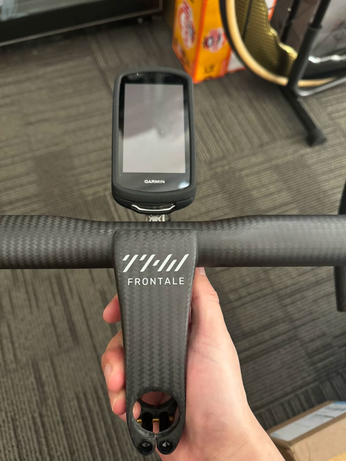 THM Frontale ICR / Aero Titanium 3D Print Computerhouder | Garmin Wahoo Bryton