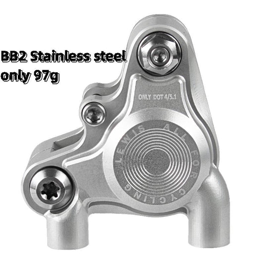 Lewis BB2 Dual Pistons Flat Mount Brake για Roadbike Gravel | Εξαιρετικά ελαφρύς σχεδιασμός από ανοξείδωτο ατσάλι & βίδα τιτανίου εναλλακτική λύση για Hope RX4+ | Παγκόσμια αποστολή