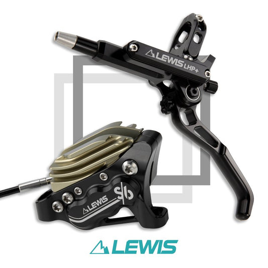 Lewis LHP+ S6 six-piston disc brake with cooling fins