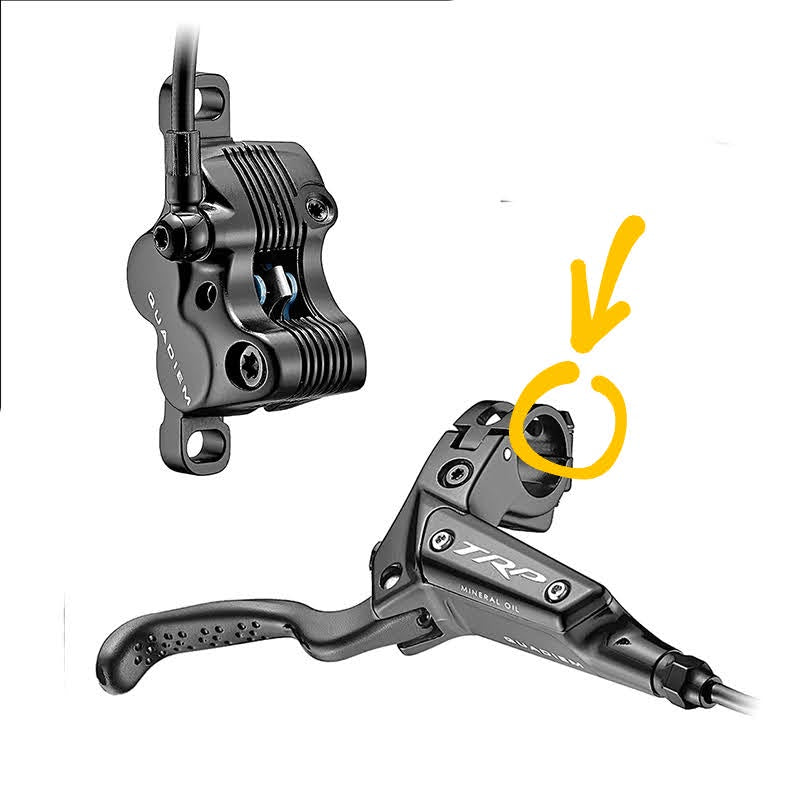 Titanový šroub pro objímku brzdové páky TRP | DH-R EVO Q2.3 SE Trail EVO QUADIEM G Spec | TRP brzda MTB | Titanový šroub