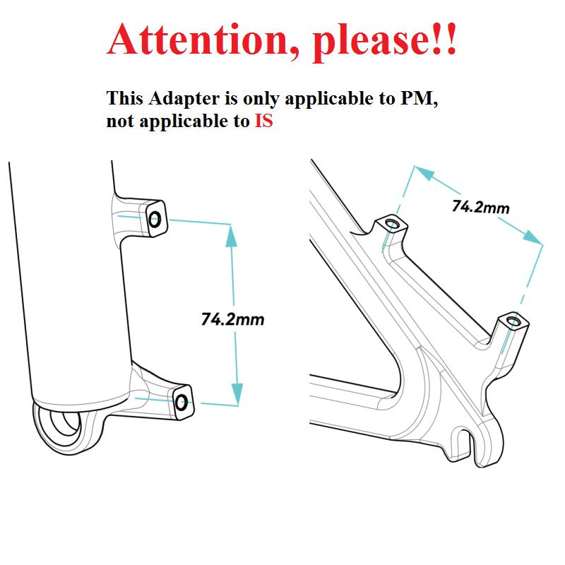 Lewis MTB Disc Brake Adapter | 160mm to 180mm to 203mm to 220mm CNC Design for MTB eMTB Ebike