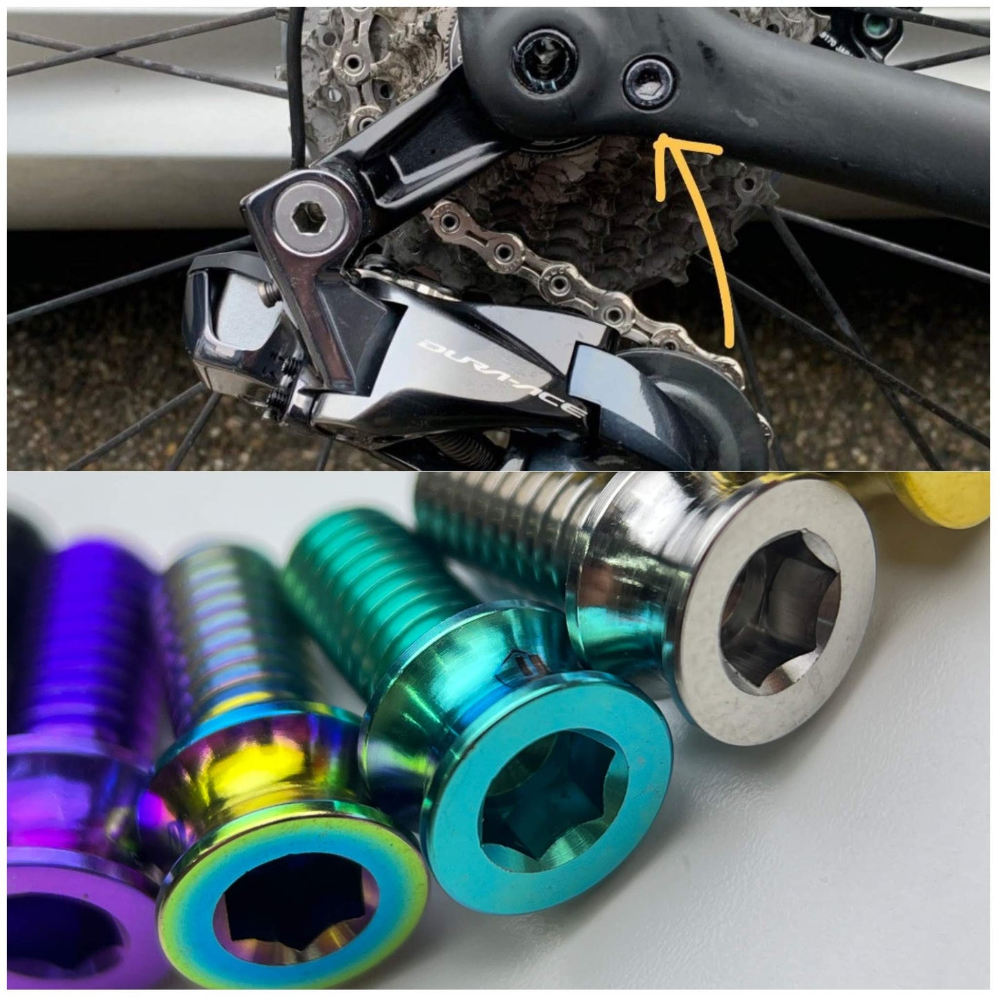Titanium Bolt for Specialized Rear Derailleur Hangers