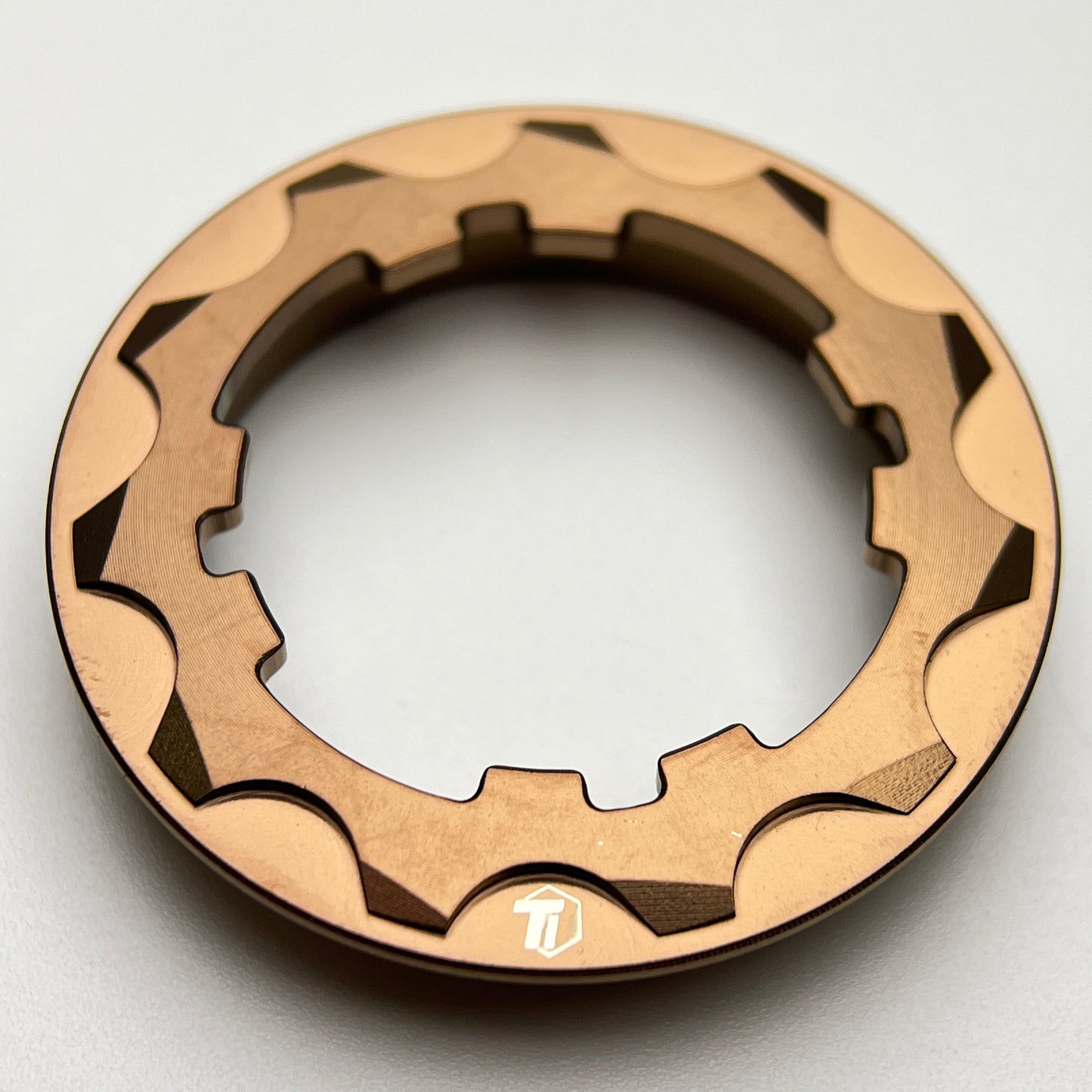 Bague de verrouillage de cassette en titane 4,96 g | Shimano HG+ / Hyperglide / 11 et 12 vitesses