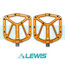 Lewis Ridge 7075 Aluminum Flat Pedals | DH & Enduro CNC Forged, Titanium Bolts Included