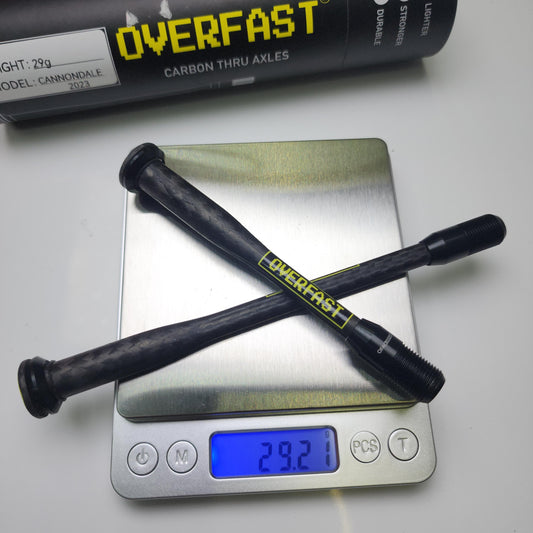 OVERFAST Carbon Thru Axles for Trek Emonda, Madone Gen7/8 – Ultralight Road Disc Axle | 950kgf Strength