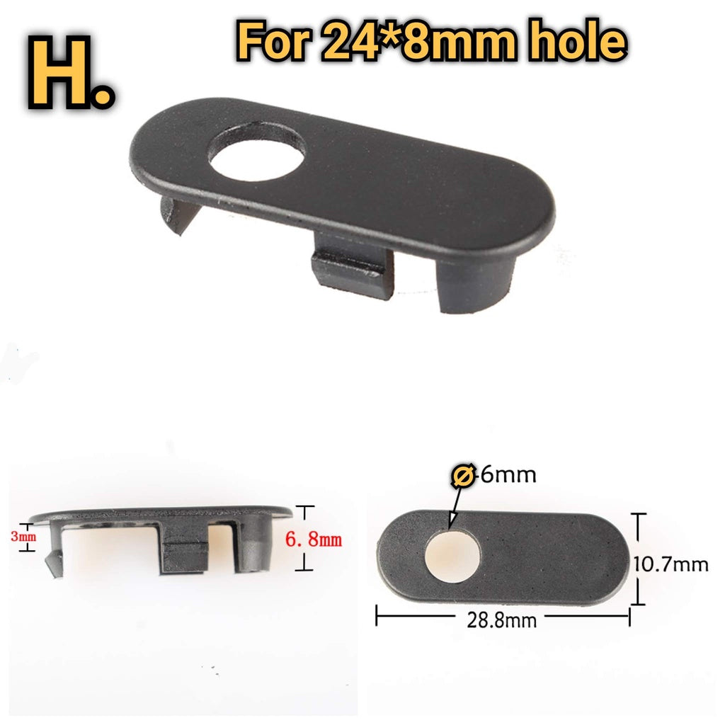 Bike Frame Cable Guide Cover | Single Hole | Shifting Brake Cable Di2 Plug Plastic Alumium Shimano Sram