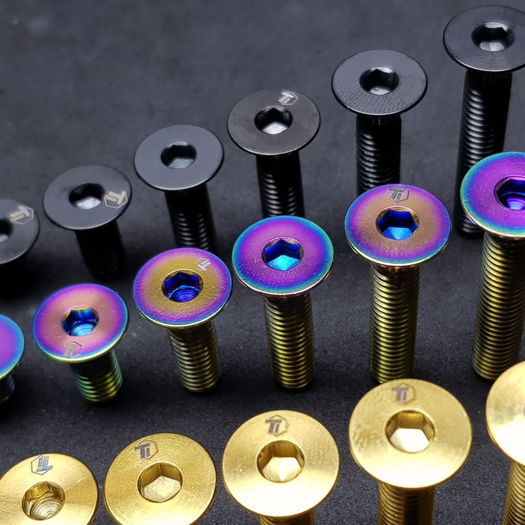 M6 Countersunk Titanium Stem Cap Bolt | M6x10 15 18 20 25 30 35 40 45