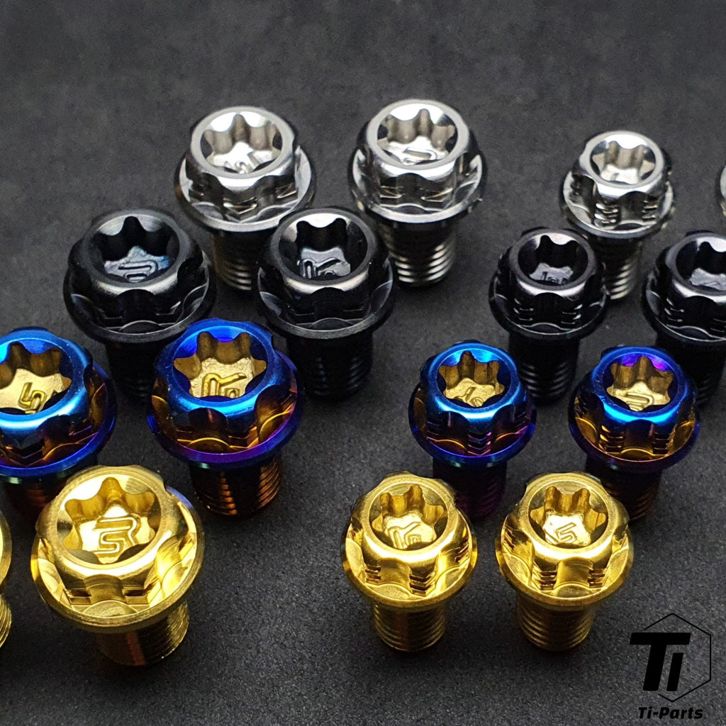 Titanium Screw for Motorcycle Side Mirror | Bike Mirror Thread M10 p1.25 M8 Clockwise & Anti Clockwise Torx | Grade 5 Ti