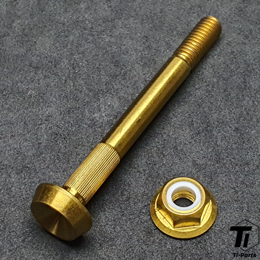 Titanová osa pro odpružený blok Brompton | Zadní tlumič H&H P-Line C-Line | Titanový šroub třídy 5 Singapur