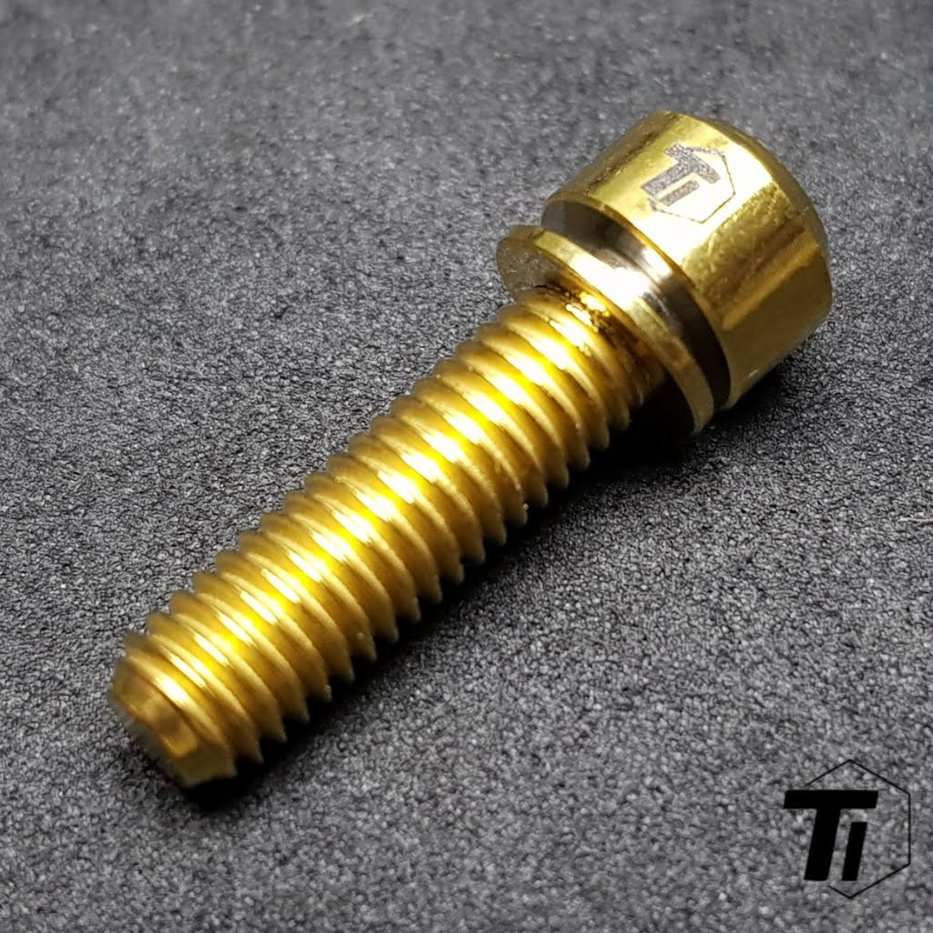 鈦合金螺絲,用於山地車剎車龍頭夾 | Shimano SRAM M9120 M8120 M9000 M8000 | 鈦合金螺絲 5級 新加坡