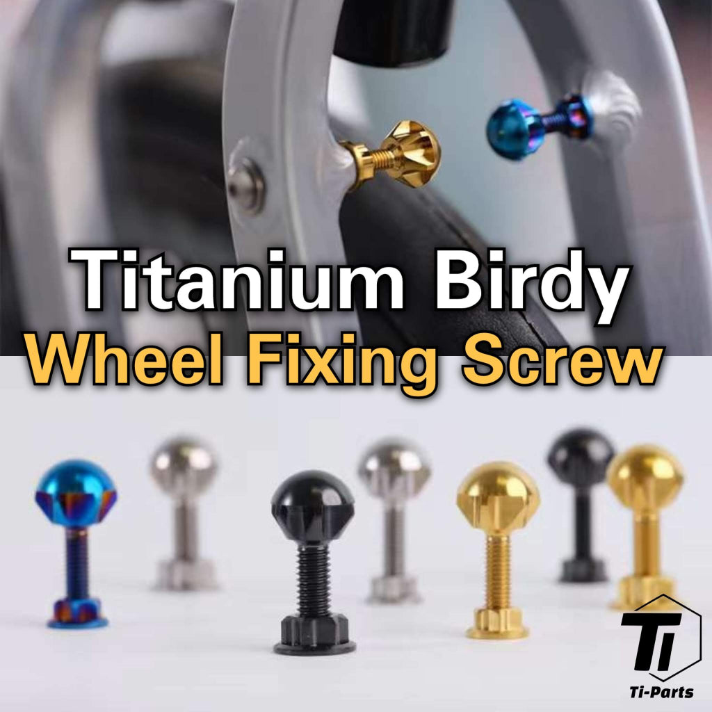 Bộ chặn bánh xe Birdy Titanium | Bộ cố định bánh trước và bánh sau Ti-Parts Ridea H&H | Titanium cấp 5 Singapore