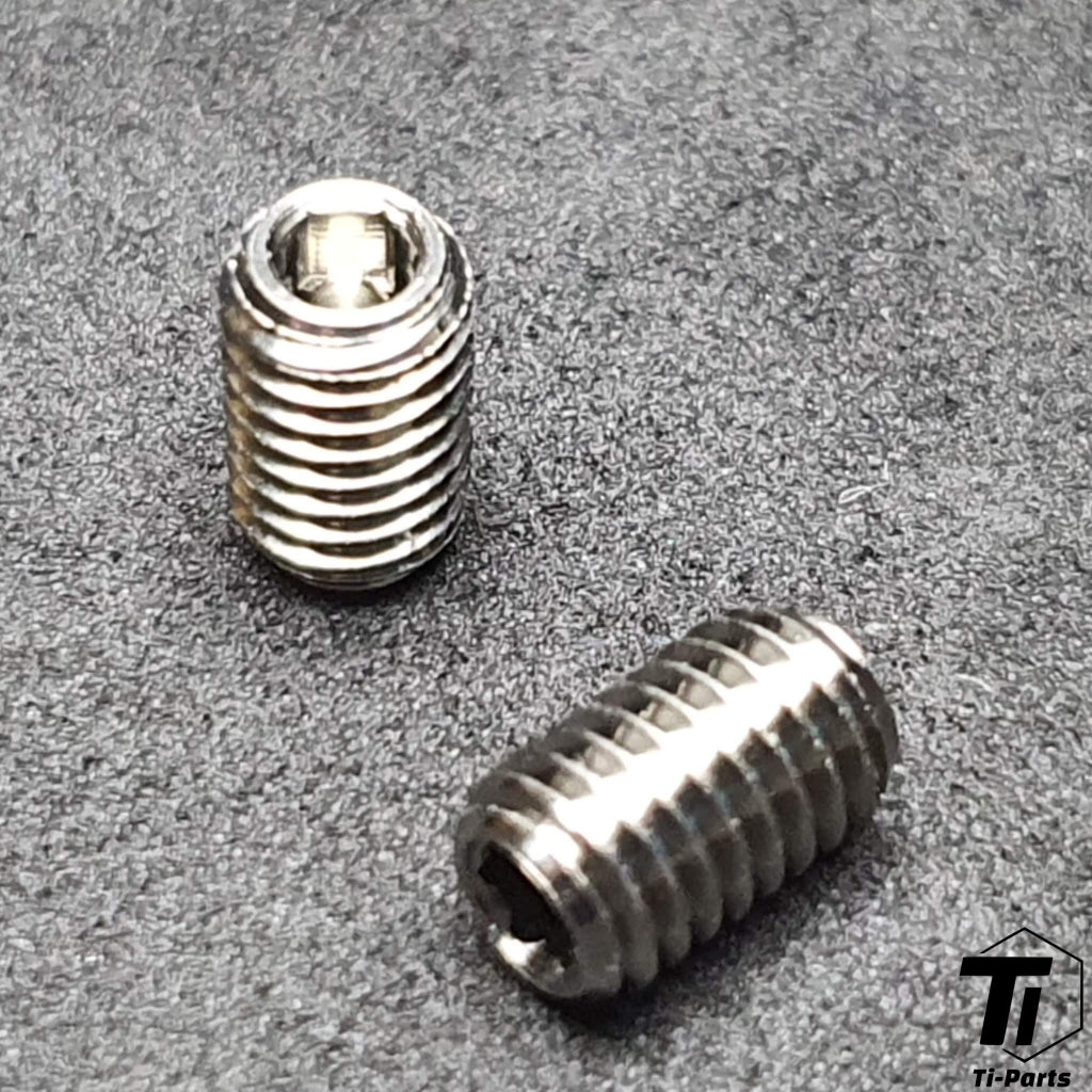 Parafuso de tampa de titânio para furo do bloco de suporte | Parafuso de vedação do bloco de suporte dianteiro Brompton | Parafuso de titânio grau 5 Tiparts Si