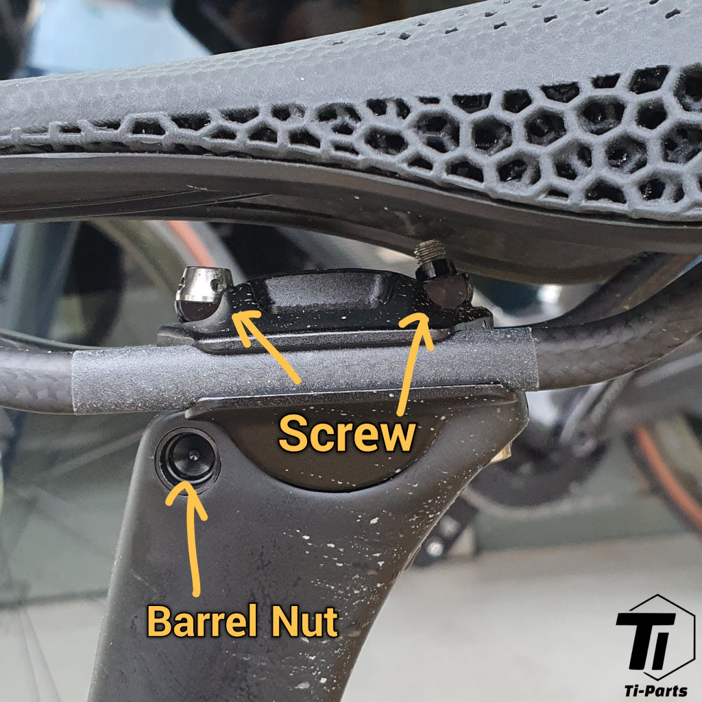 Bu lông titan cho kẹp yên SL8 | Giá đỡ cọc yên Aethos Alpinist Yole Specialized Sworks | Titan cấp 5 Singapore