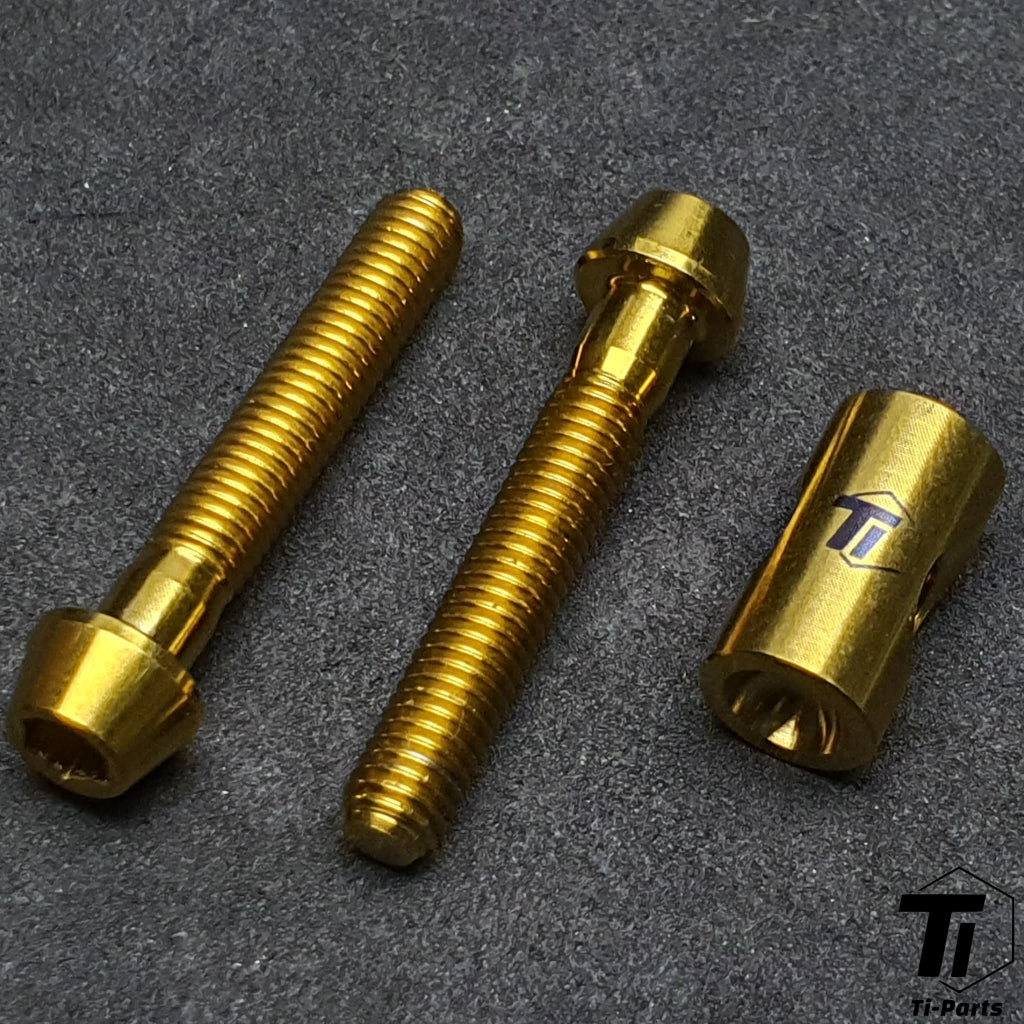 Bu lông titan cho kẹp yên SL8 | Giá đỡ cọc yên Aethos Alpinist Yole Specialized Sworks | Titan cấp 5 Singapore