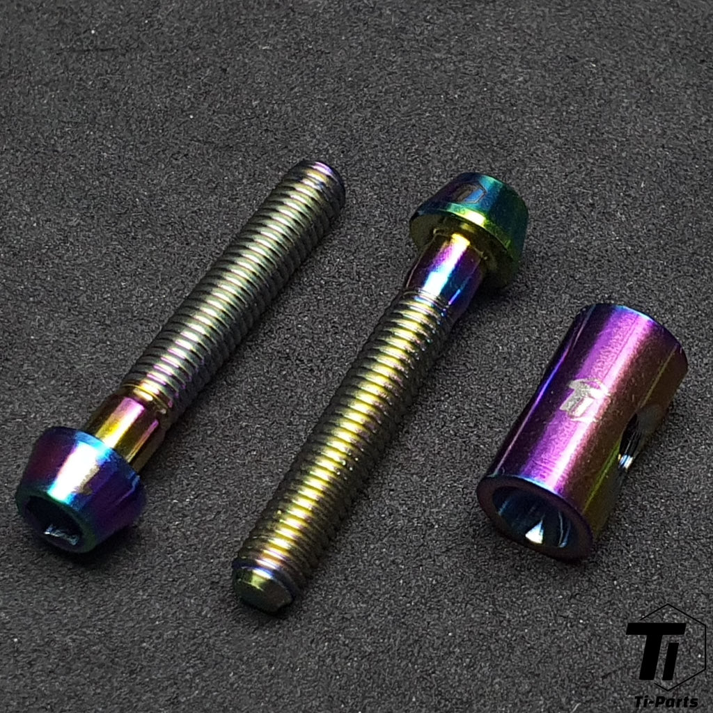 Bu lông titan cho kẹp yên SL8 | Giá đỡ cọc yên Aethos Alpinist Yole Specialized Sworks | Titan cấp 5 Singapore