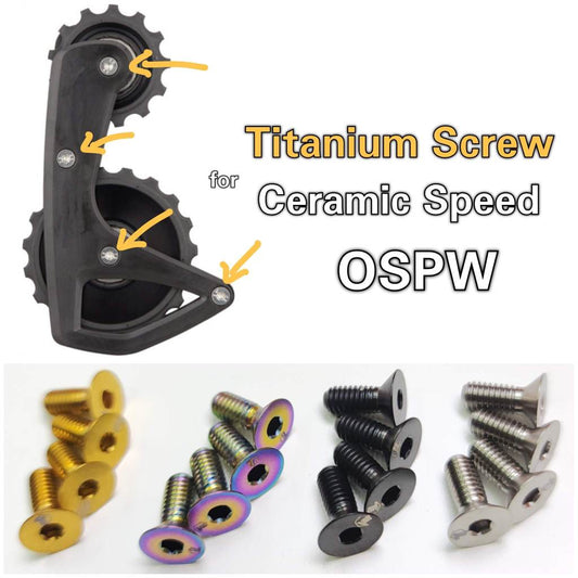สกรูไททาเนียมสำหรับ Ceramic Speed OSPW Cage Bolt | OSPW X / RS Road Gravel MTB น้ำหนักเบาสำหรับอัปเกรด