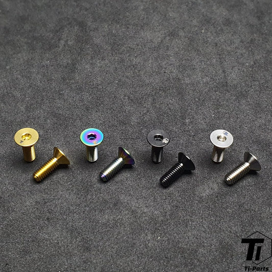 สกรูไทเทเนียมสำหรับตะเกียบเปลี่ยนเกียร์หน้า Canyon E388-16 | Grail Endurance Inflite Pathlite Roadlite | ไทเทเนียมเกรด 5
