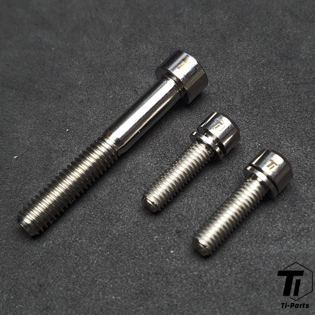 مسمار تيتانيوم لمقود دراجة Enve SES AR IN-ROUTE المتكامل من قطعة واحدة Tour De France Pogacar | برغي تيتانيوم من الدرجة الخامسة