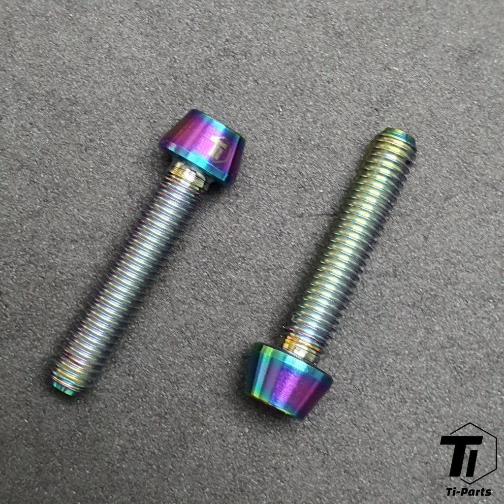 Abrazadera de palanca de freno Sram MTB de titanio | Para Ultimate Level T Code R RSC Guide RS G2 Code Tiparts | Tornillo, tuerca, mantenimiento