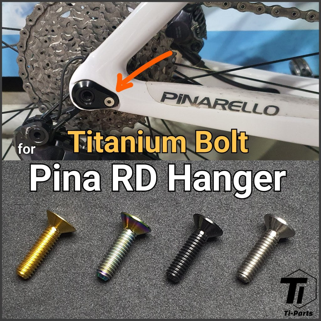 Titanium Screw for Pinarello Dogma F Rear Derailleur Hanger | Dogma X Prince TICR FX Disc | Bolt Nut Maintenance Tiparts