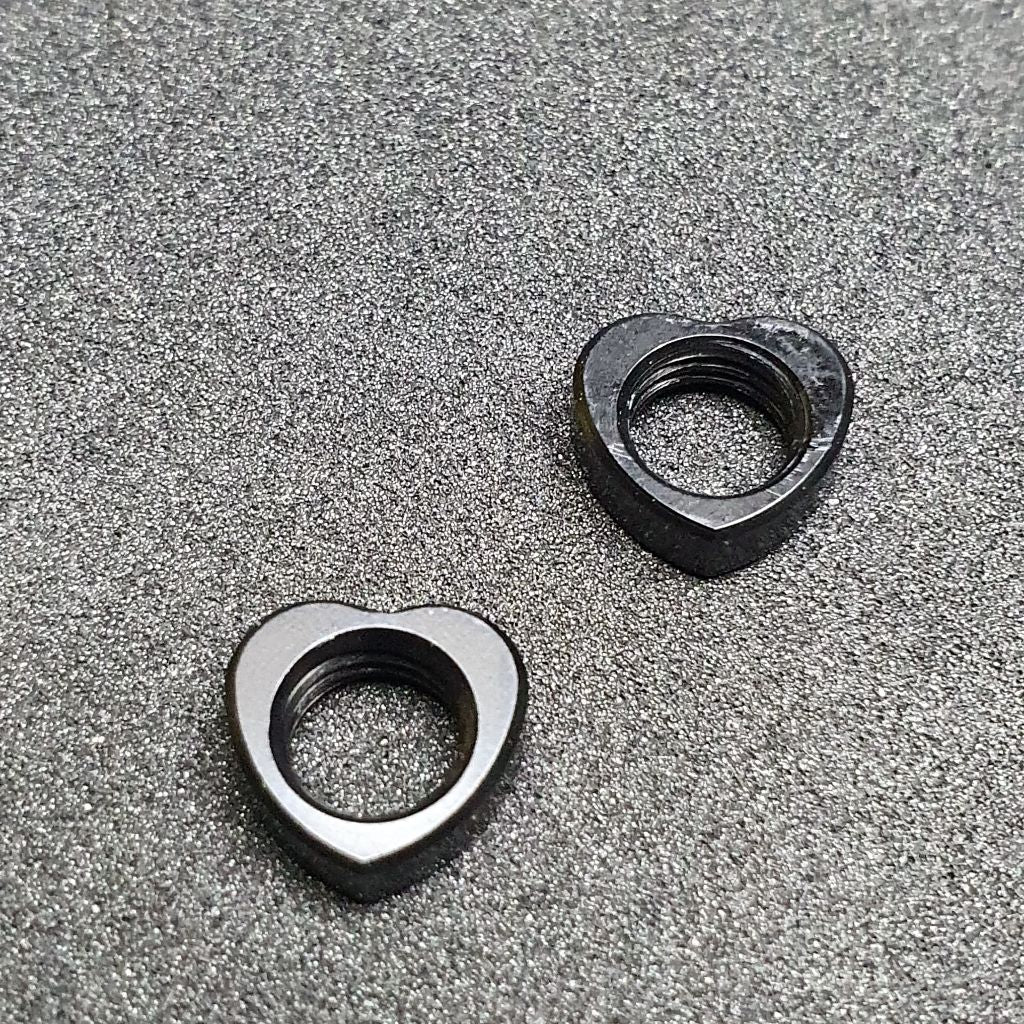 Écrou de capuchon de valve en forme d'amour | Pour valve Presta | Vélo de route à trois volets Brompton Birdy en aluminium 7075