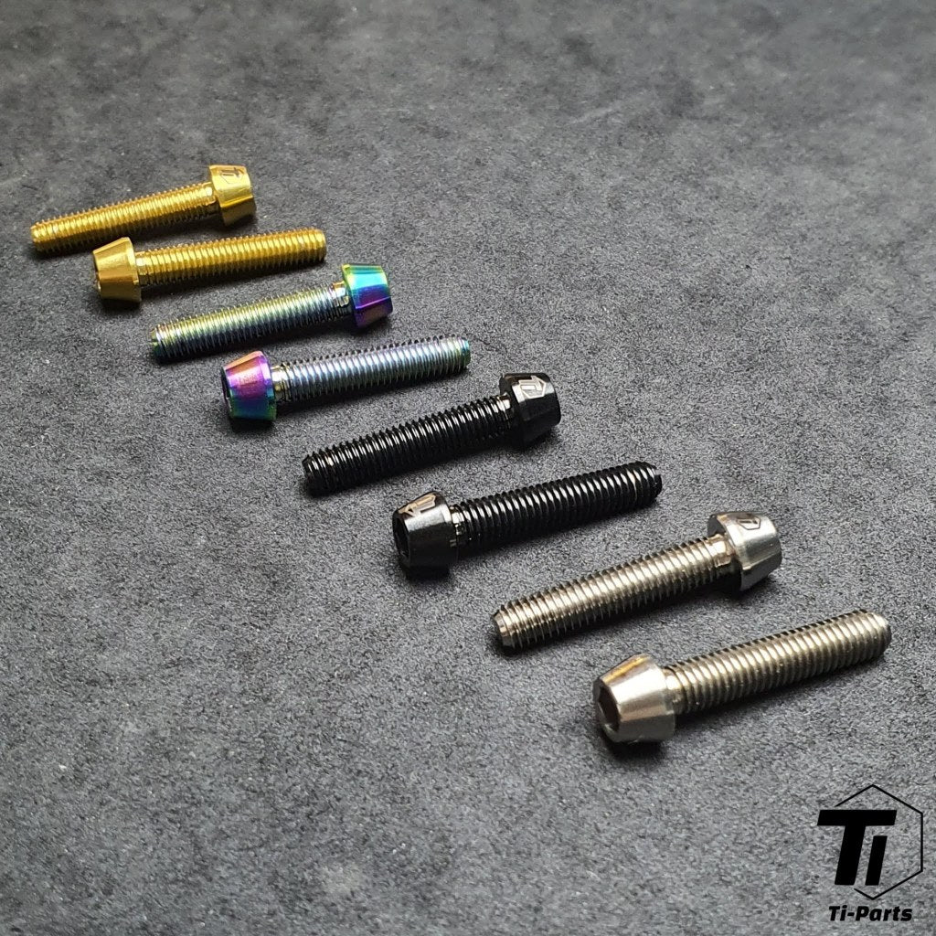 Abrazadera de palanca de freno Sram MTB de titanio | Para Ultimate Level T Code R RSC Guide RS G2 Code Tiparts | Tornillo, tuerca, mantenimiento